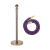 月桐（yuetong）圆球金色礼宾杆含麻绳 YT-D0408 含金色杆+金钩紫色麻绳 950×320×51mm 1套