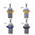 实验室气瓶固定支架ABS塑料钢瓶固定架40L医院气瓶柜防倒氧气筒 黄色普通款