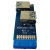 主板20针母口转双口USB转接卡 19pin/20pin 19针转usb3.0扩展卡 深蓝色