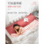 住酒店隔脏睡袋棉非神器便携式出差旅游旅行床单被罩一体式 花色 粉白方格 120cm