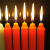创悟邦 蜡烛 停电应急照明长杆蜡烛 FB1625 红色 超粗款2.0*21cm 10支