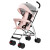婴儿推车可坐可躺超轻便简易折叠便携式小手推车儿童小孩宝宝伞车 【只可坐】雅灰色标准款