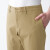 无印良品 MUJI 男式 横竖弹力丝光斜纹 修身裤 休闲裤 AEF02A1S 米色 76 (170/76A)