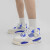 乔丹男鞋新款白水泥篮球鞋潮流青少年板鞋男鞋儿童运动鞋 9005-9 aj4白灰色 39码