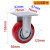 易得力4寸5寸6寸8寸重型万向轮刹车轮TPU聚氨酯重载脚轮73-86 5寸定向73105-735-86