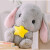 Disney毛绒玩具长耳朵垂耳兔粉色兔子布娃娃超大公仔玩偶毛绒玩具抱枕网 白色圣诞款 65厘米大号