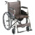 鱼跃轮椅带坐便可半躺居家护理型H059B带椅餐板钢管加固手动折叠老人轮椅车 经济型H058B可折叠【带坐便器】