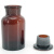 金固牢 KCxh-603 玻璃广口试剂瓶 加厚密封磨砂大口试剂样品瓶 棕色125ml 