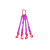尚琛 吊带 柔性吊装带 吊装带 带钩起重吊装工具行车吊车组合索具 可定制货期3天 单腿3吨2米  