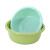 康丽雅 K-0254 塑料清洁水盆三件套 清洗盆 （中大特大各一个）颜色随机