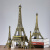 栀晚鸢巴黎埃菲尔铁塔摆件模型家居客厅创意生日礼物酒柜艾菲尔小装 古铜32CM+包装