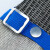 星工（XINGGONG）防割手套 不锈钢丝5级防刀刃切割防咬耐磨劳保手套短款 蓝色1只