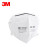 3M KN95口罩9502+ 防雾霾PM2.5 防飞沫  舒适针织带 头戴式 环保装 1包50只 9501V+耳戴独立15只厂家发货 标准