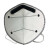 耐呗斯 NBS9502CP头带式无呼吸阀口罩 KP95级别（防有机）防尘 防油性颗粒物 50只/盒【可定制】