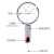 防震杠杆百分表千分表0.2-0.8MM小仔表跳动靠表指示表0.01mm 黄色
