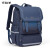 卡拉羊书包中学生女大容量减负背包男双肩包2022年新款CX5155 5155L大号藏青色