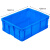 工创优品 塑料周转箱加厚PE物流箱五金零件盒塑料收纳整理储物箱 蓝色560mm*420mm*190mm