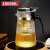 天喜（TIANXI）锤纹飘逸杯 耐热玻璃泡茶壶茶具煮茶器茶水分离杯花茶壶 1000ml