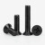 威旺 镀黑锌316不锈钢沉头螺丝钉 机牙螺丝黑色小螺丝钉 平杯长螺杆 M2*3(50个)