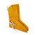 大杨076皮护脚罩 2双 电焊护脚盖 焊接护腿鞋套 焊工防烫劳保防护脚套 黄色