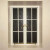 萌依儿法式复古窗 法式奶油风简约风铁艺钢化玻璃平开窗美式复古窗定做 艺术玻璃和尺-寸