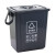 手提厨余带盖垃圾桶分类桶大号过滤商用专用20 20L手提灰色