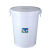 塑料加厚储带盖圆桶120L食级发酵酿酒桶大白桶熟料桶 特厚款120L装水约200斤带盖 白色