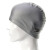 速比涛（Speedo）泳帽 PU材质柔软舒适 不勒头 长发防水游泳帽 均码8720641731银色
