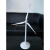 定制适用仿真电动风机模型风力发电机商务工艺品拼装发电风车玩具 白色 90