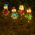 聚亿星LED太阳能灯雪人企鹅麋鹿铁艺圣诞灯花园灯 圣诞