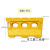 水马围挡市政围档路障三孔围栏新料施工建筑工地临时防撞桶塑料 黄色三孔水马1200*650