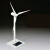 太阳能风力发电机风车模型风场金属摆件 M199 三种驱动慢转速