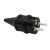 吉宝法式电源插头16A250V法标二圆法规接线插头法式发电机线接头 法标插头
