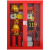 微型消防站消防器材全套展示柜灭火箱户外工具柜消防建筑工地柜 二人升级套餐(含0.9*1.4柜子