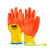 儿童防护手套全胶防水防抓防咬伤仓鼠兔子喂养赶海务农园艺手套 黄色+橘色小童（4-7岁） XS