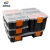 乐高收纳盒分格零件盒分类螺丝盒配件工具盒透明塑料大众小号的 2件装组合式收纳盒大号