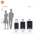 小米（MI）行李箱男女大容量拉杆箱防刮旅行箱耐磨耐用密码箱 灰色 24英寸