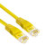 创优捷 网络软跳线 FCLC20-5E 3米 黄色 1条 含接头