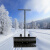 共泰 手推式推雪铲 冬季除雪铲推雪板轮式铲雪车 除雪工具 GT-CXT-002【单杆大号74x43cm】