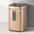 智能感应垃圾桶带盖客厅厨房卧室卫生间GC231 方形感应桶-钛银色6L