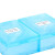 兰诗（LAUTEE）SY1322  体温计消毒盒 温度计浸泡盒 水银体温计浸泡干燥一体式收纳盒 塑料盒 蓝色（双色盖）