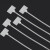 赫思迪格 标牌式尼龙扎带 标签吊牌束线带 多功能绑带 2.5*100mm白色(100根) HGJ-1527