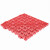 鲁识 特厚泳池工程地垫浴室淋浴防滑塑料拼接垫卫生间厨房隔水PVC胶垫 红色 30*30厘米特厚16mm(50张单色)