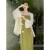 潮衣控新中式女装夏国风汉服改良元素花朵吊带连衣裙外搭防晒开衫两件套 开衫防晒衣(单) S