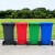 蓓尔蓝 YJX1 户外分类垃圾桶120L 公园物业可挂车垃圾箱加厚大号环卫桶 绿色 厨余垃圾