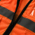 美安明反光背心工地建筑马甲多口袋款网布透气反光衣橙色10件