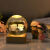 新鑫 创意水晶球3D立体内雕球发光小夜灯水晶摆件节日气氛生日礼 圣诞雪人 6CM水晶球+暖光底座+礼盒