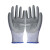 星宇N507丁腈浸胶手套 12双 均码8号 条纹灰 防滑耐磨耐油透气工地工作劳保手套 定制