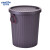金诗洛 茶水垃圾桶商用办公室用塑料带盖茶渣桶垃圾过滤排茶台废水桶 大号咖啡色 K213