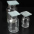 定制集气瓶 气体收集瓶带毛玻璃片化学实验收集气体教学实验器材5 100x100mm毛玻片10片